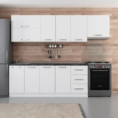 Minar 265 Cm Mutfak Dolabı Beyaz 265-B7 thumbnail 1