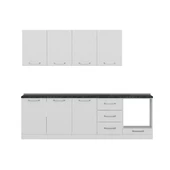 Minar 260 Cm Mutfak Dolabı Beyaz 260-B6 thumbnail 2