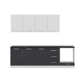 Minar 260 Cm Mutfak Dolabı Beyaz Antrasit 260-A6 - 2