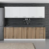 Minar 260 Cm Mutfak Dolabı Beyaz Dore 260-D2 thumbnail 1