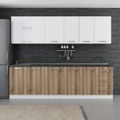 Minar 265 Cm Mutfak Dolabı Beyaz Dore 265-D2 thumbnail 1