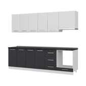 Minar 265 Cm Mutfak Dolabı Beyaz Antrasit 265-A5 - 4