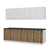 Minar 265 Cm Mutfak Dolabı Beyaz Dore 265-D1 thumbnail 4