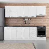 Minar 265 Cm Mutfak Dolabı Beyaz 265-B8 thumbnail 1