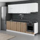 Minar 260 Cm Mutfak Dolabı Beyaz Dore 260-D5 thumbnail 5