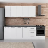 Minar 265 Cm Mutfak Dolabı Beyaz 265-B3 thumbnail 1