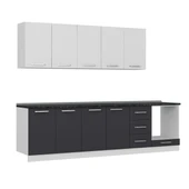 Minar 285 Cm Mutfak Dolabı Beyaz Antrasit 285-A6 - 3