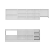 Minar 290 Cm Mutfak Dolabı Beyaz Antrasit 290-A7 thumbnail 7