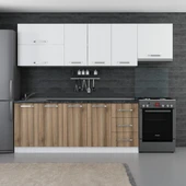 Minar 265 Cm Mutfak Dolabı Beyaz Dore 265-D7 thumbnail 1