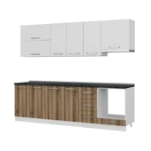 Minar 260 Cm Mutfak Dolabı Beyaz Dore 260-D5 thumbnail 4