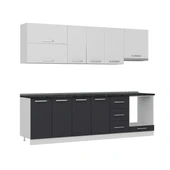 Minar 265 Cm Mutfak Dolabı Beyaz Antrasit 265-A8 thumbnail 3