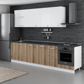 Minar 290 Cm Mutfak Dolabı Beyaz Dore 290-D6 - 5