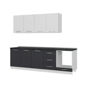 Minar 260 Cm Mutfak Dolabı Beyaz Antrasit 260-A6 - 4