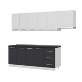 Minar 265 Cm Mutfak Dolabı Beyaz Antrasit 265-A4 thumbnail 4