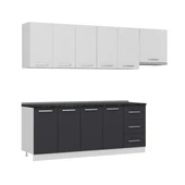 Minar 265 Cm Mutfak Dolabı Beyaz Antrasit 265-A4 thumbnail 3