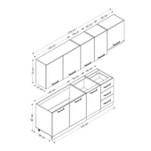 Minar 275 Cm Mutfak Dolabı Beyaz 275-B7 thumbnail 8