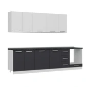 Minar 290 Cm Mutfak Dolabı Beyaz Antrasit 290-A3 thumbnail 3