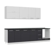 Minar 290 Cm Mutfak Dolabı Beyaz Antrasit 290-A6 thumbnail 3