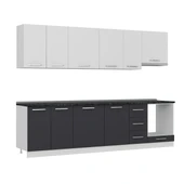 Minar 290 Cm Mutfak Dolabı Beyaz Antrasit 290-A5 - 3