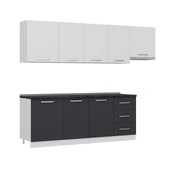 Minar 270 Cm Mutfak Dolabı Beyaz Antrasit 270-A4 thumbnail 3