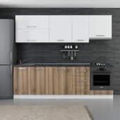 Minar 255 Cm Mutfak Dolabı Beyaz Dore 255-D8 - 1