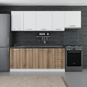 Minar 255 Cm Mutfak Dolabı Beyaz Dore 255-D4 thumbnail 1