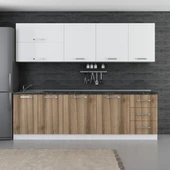 Minar 260 Cm Mutfak Dolabı Beyaz Dore 260-D1 thumbnail 1