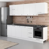 Minar 270 Cm Mutfak Dolabı Beyaz 270-B8 thumbnail 5