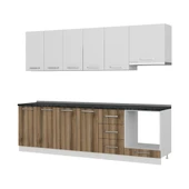 Minar 265 Cm Mutfak Dolabı Beyaz Dore 265-D5 thumbnail 4