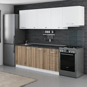 Minar 255 Cm Mutfak Dolabı Beyaz Dore 255-D4 thumbnail 5