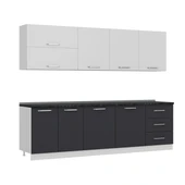 Minar 270 Cm Mutfak Dolabı Beyaz Antrasit 270-A1 thumbnail 3