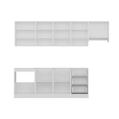 Minar 270 Cm Mutfak Dolabı Beyaz Antrasit 270-A4 thumbnail 7