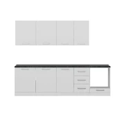 Minar 275 Cm Mutfak Dolabı Beyaz 275-B6 - 2