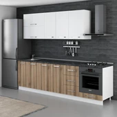 Minar 265 Cm Mutfak Dolabı Beyaz Dore 265-D6 thumbnail 5