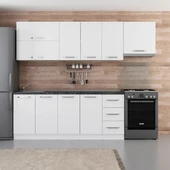 Minar 260 Cm Mutfak Dolabı Beyaz 260-B4 thumbnail 1