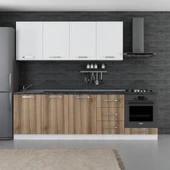 Minar 260 Cm Mutfak Dolabı Beyaz Dore 260-D6 thumbnail 1