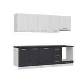 Minar 255 Cm Mutfak Dolabı Beyaz Antrasit 255-A5 thumbnail 3