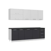 Minar 255 Cm Mutfak Dolabı Beyaz Antrasit 255-A2 - 3