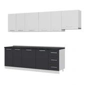 Minar 290 Cm Mutfak Dolabı Beyaz Antrasit 290-A4 thumbnail 4