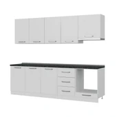 Minar 260 Cm Mutfak Dolabı Beyaz 260-B8 thumbnail 4