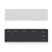 Minar 270 Cm Mutfak Dolabı Beyaz Antrasit 270-A1 thumbnail 2