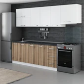 Minar 270 Cm Mutfak Dolabı Beyaz Dore 270-D7 thumbnail 5