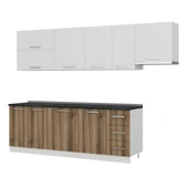 Minar 290 Cm Mutfak Dolabı Beyaz Dore 290-D7 thumbnail 4