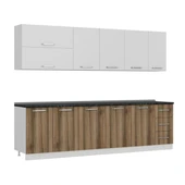 Minar 280 Cm Mutfak Dolabı Beyaz Dore 280-D1 thumbnail 3