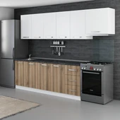 Minar 285 Cm Mutfak Dolabı Beyaz Dore 285-D7 thumbnail 5