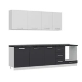 Minar 275 Cm Mutfak Dolabı Beyaz Antrasit 275-A6 thumbnail 3