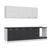 Minar 280 Cm Mutfak Dolabı Beyaz Antrasit 280-A6 thumbnail 3