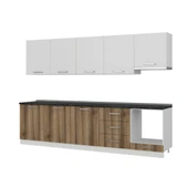 Minar 300 Cm Mutfak Dolabı Beyaz Dore 300-D12 thumbnail 4