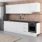 Minar 300 Cm Mutfak Dolabı Beyaz 300-B9 - 5