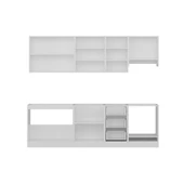 Minar 255 Cm Mutfak Dolabı Beyaz Antrasit 255-A8 thumbnail 7